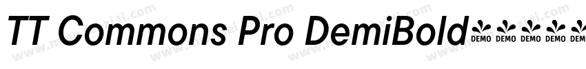 TT Commons Pro DemiBold字体转换